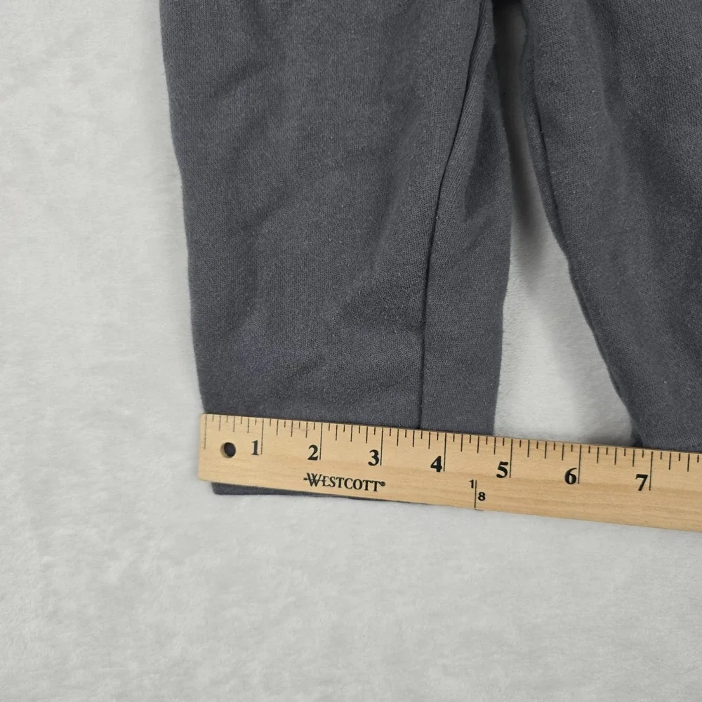 Jordan Boys Charcoal Gray Fleece Sweatpants Orange Jumpman Logo 12M Basketball